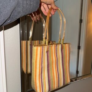 Striped Multicolor Tote Bag